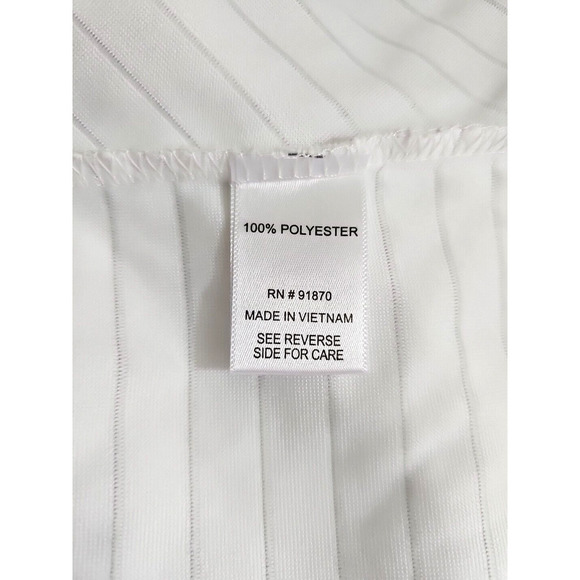 Pebble Beach Gray Dry Luxe Performance Zip-Up Jacket Women Size XL White Striped - Picture 4 of 10